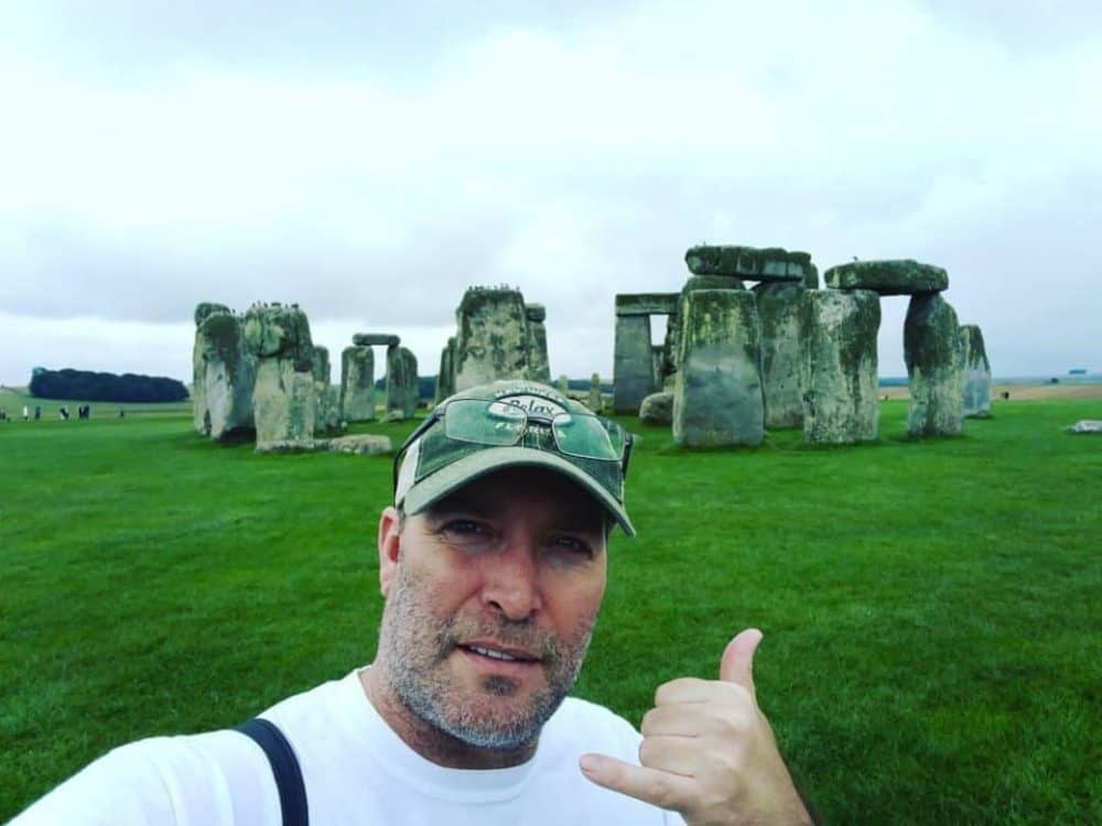 Selfie at world famous Stonehenge