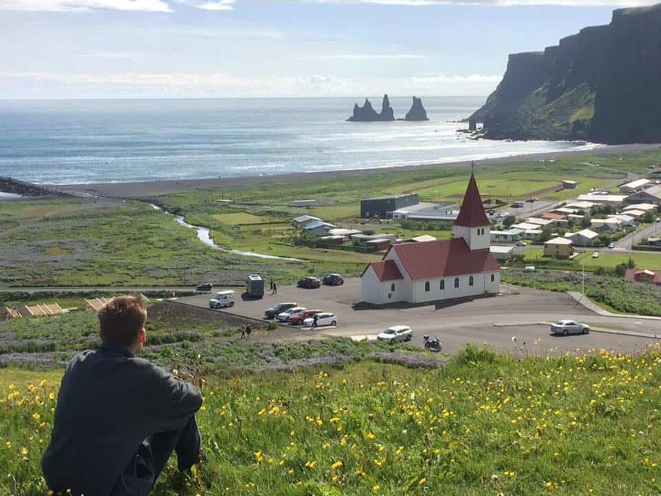 scenic view over Vik, Iceland. Social distancing