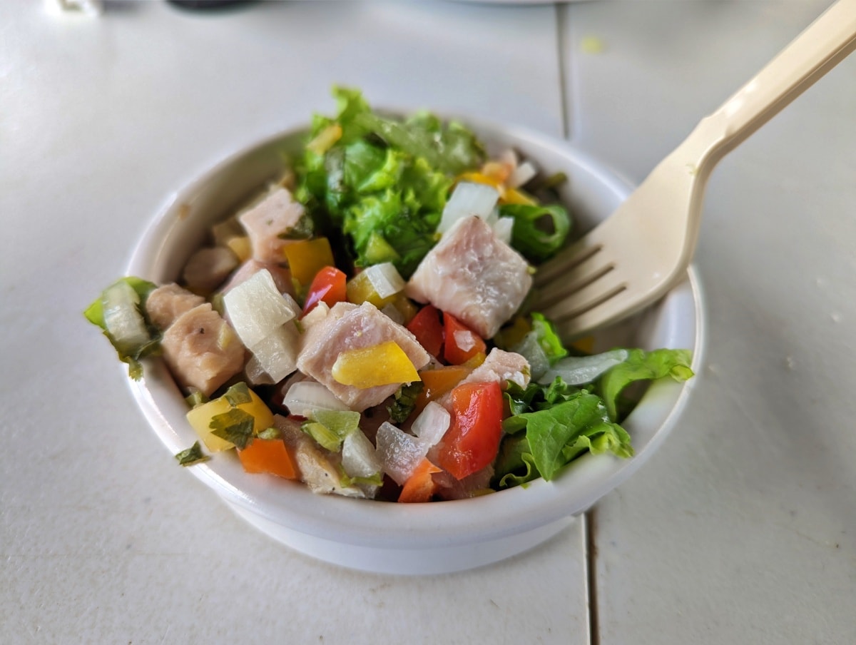 Mahi mahi ceviche in Puerto Rico