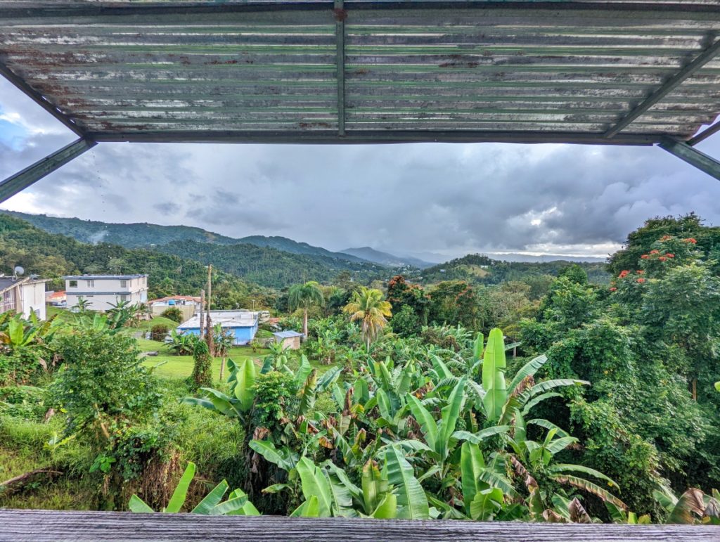 The view from Alavera restaurant in Puerto Rico