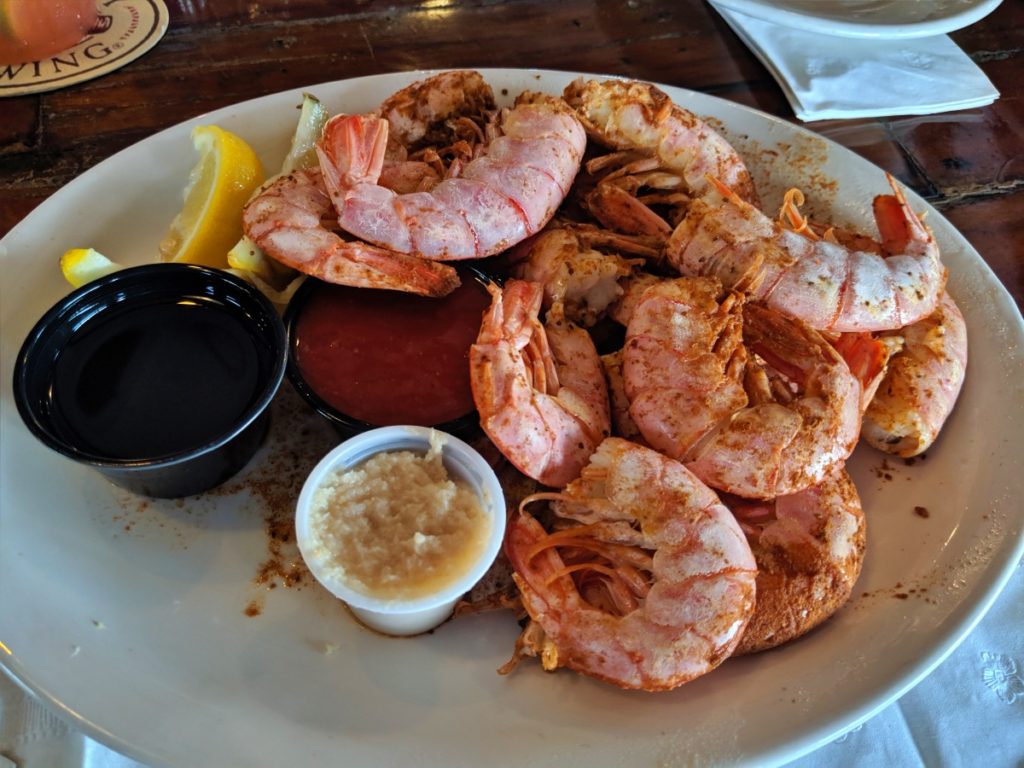 A plate of royal red shrimp