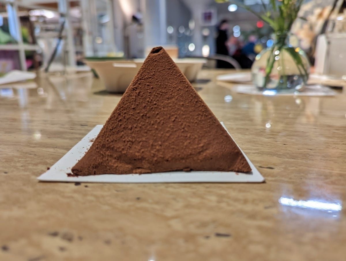 chocolate mousse pyramid