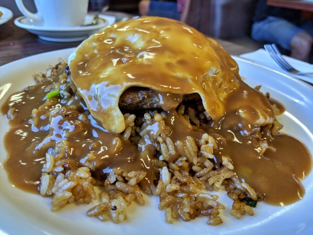 loco moco plate from Times Coffee Shop