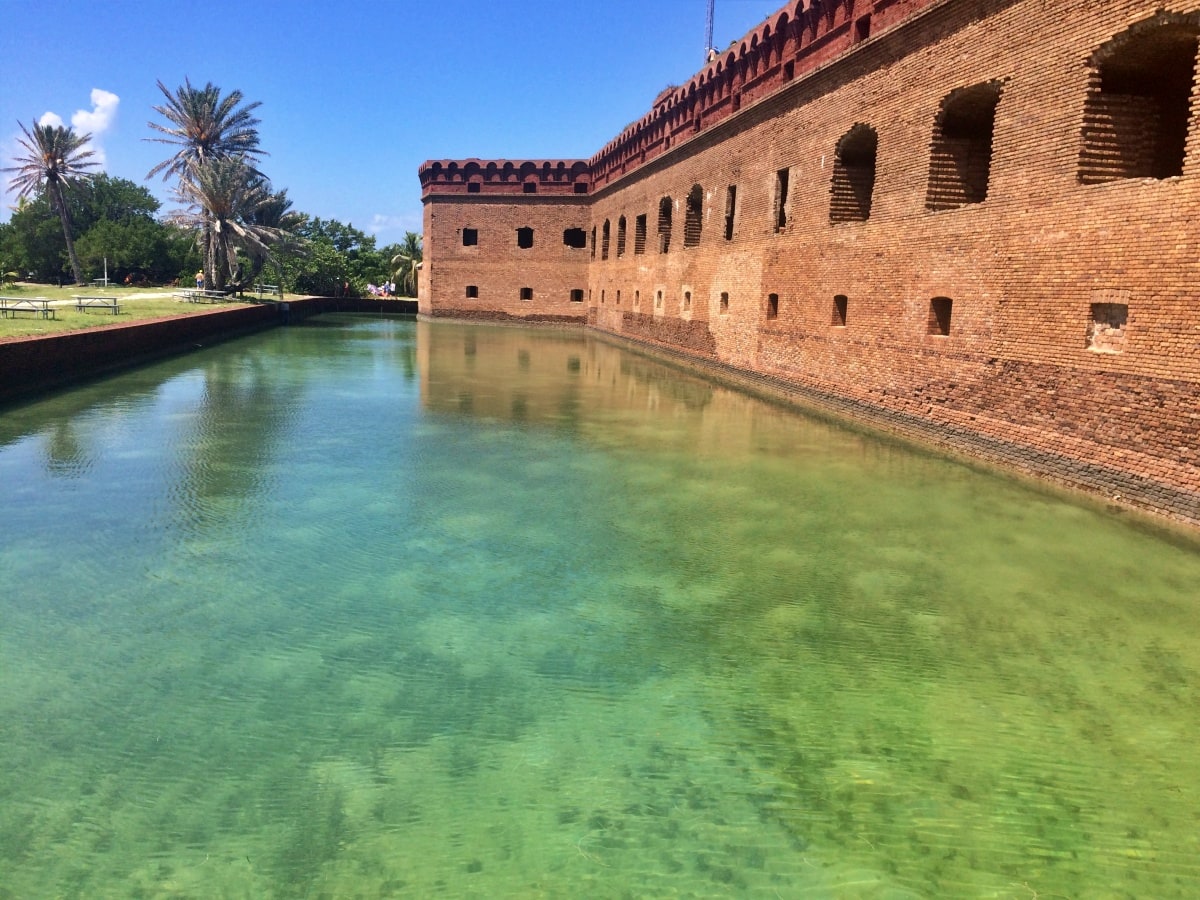 a moat at fort jefferson