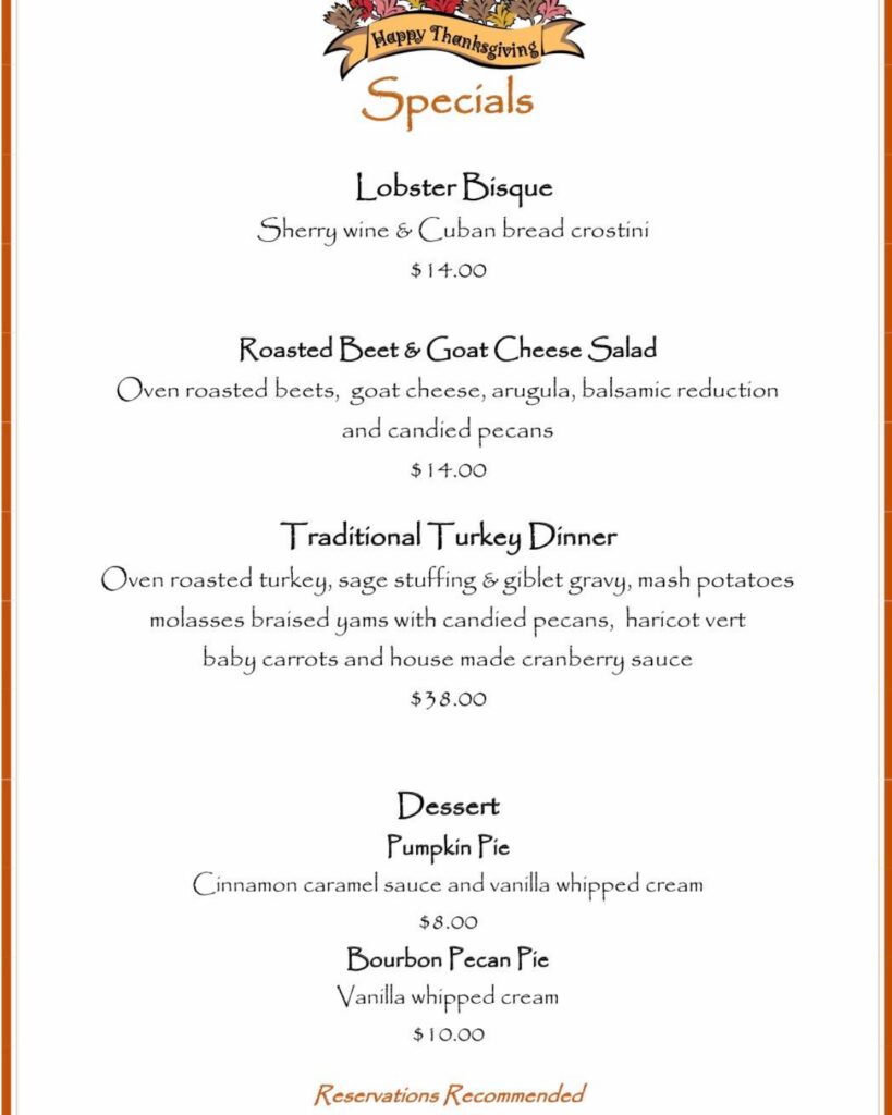 One duval thanksgiving specials